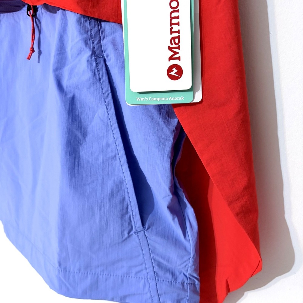 Marmot Campana Anorak Lightweight Jacket Red Blue Women's Size L - Picture 5 of 9